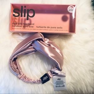 slip silk twist headband, new with tags in box